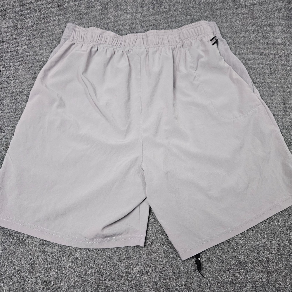 NBA Basketball Shorts Mens Large Gray Athletic Gym Performance Training Lined - Picture 2 of 7